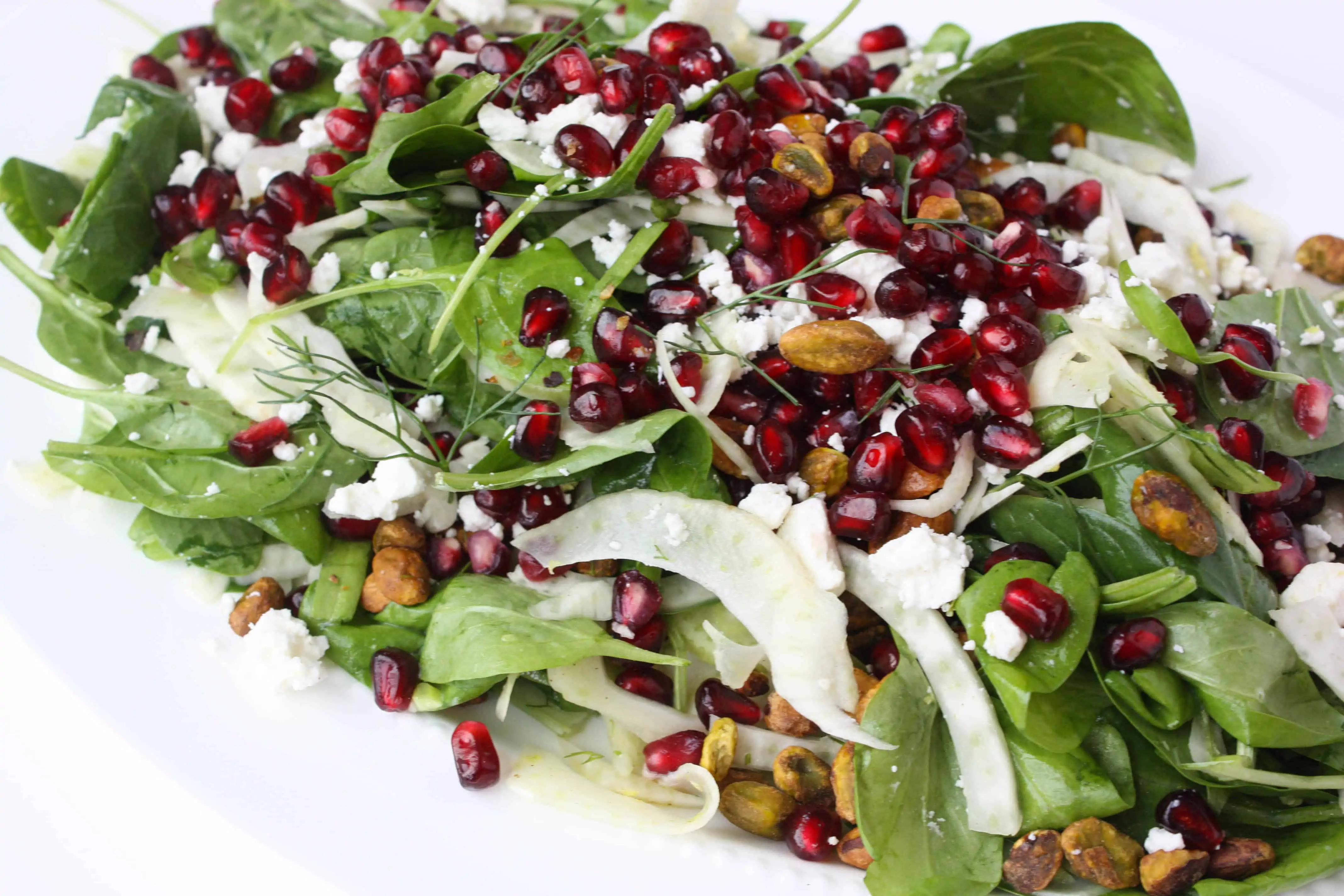 Pomegranate and Goat cheese salad