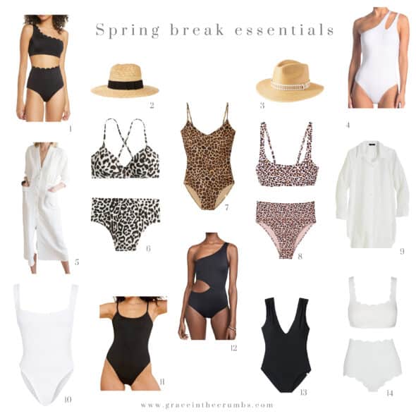 Spring break essentials - swimsuits