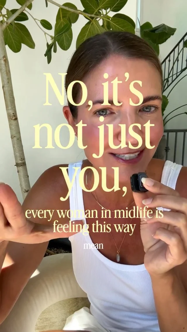 I get the temptation to want to “fix” how we’re feeling.  To look everywhere for the solution, or a cure - so we tell ourselves we need a “nervous system reset”, stronger HRT, more meditation - anything other than feeling this way. 

And yet, I think this newfound “sensitivity” so many women are feeling in midlife is actually the biggest blessing and can be our greatest superpower.  I truly believe this season of life is meant to feel this way.  I know it’s not easy, and it doesn’t always feel good - but these emotions, this new sensitivity and heightened awareness, are what open us up to our next chapter. 

If you’re a woman in midlife who’s been feeling a little more emotional.  Maybe you’ve been told that you’re too “sensitive”. Please know that you are not alone, and that there is NOTHING wrong with you.  The world needs more women like you - who are alive, paying attention, and human.  I know it feels like an emotional season right now - because it IS.  But these heightened emotions, everything you’re feeling, is about to open you up to your most beautiful chapter.  So i get the temptation to want to “fix” how you’re feeling - but I proise you - there is nothing wroing with you.  And you are not alone.  xoxo